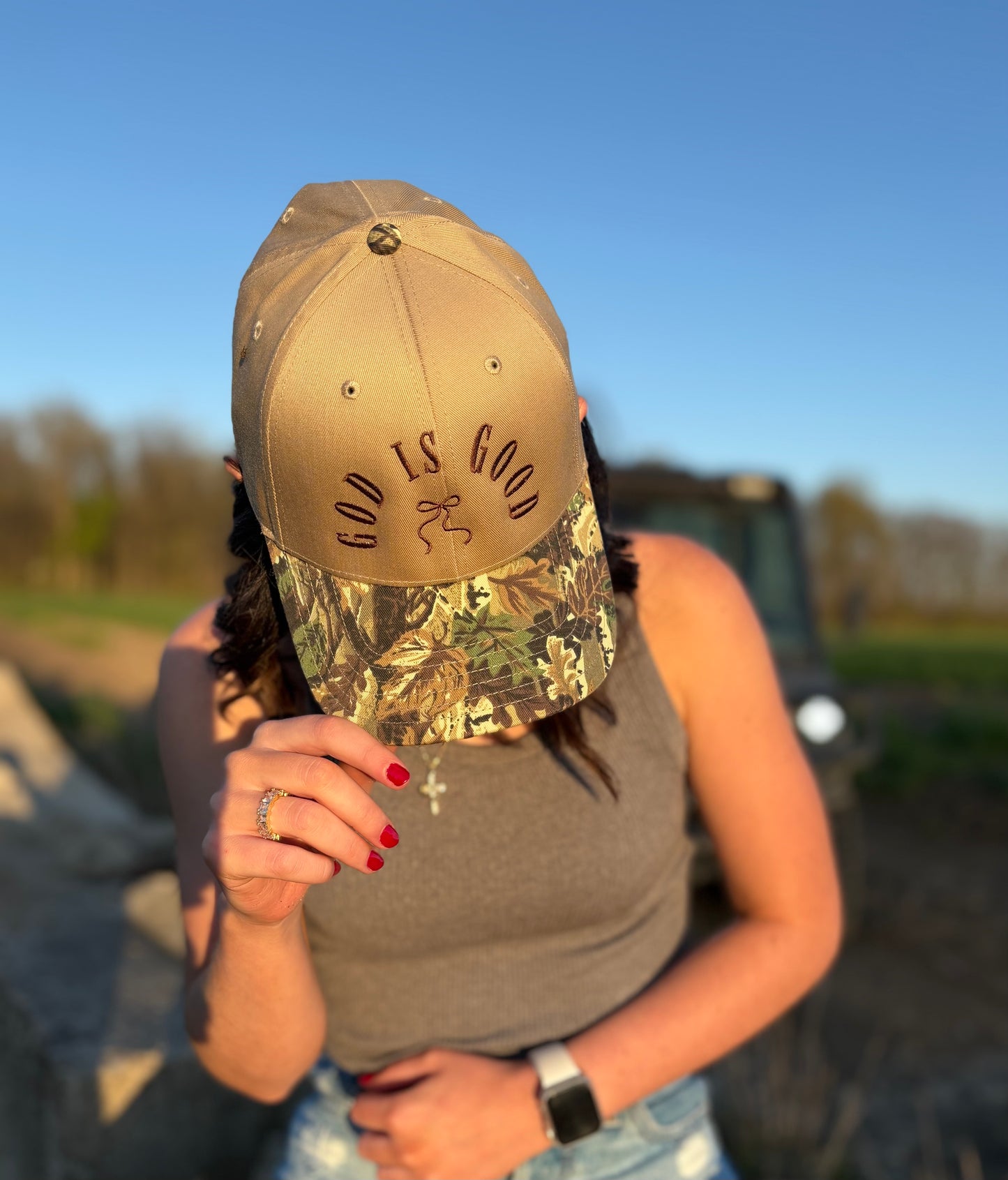 God Is Good Hat Camo
